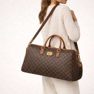 Lauren Ralph Lauren Tate Monogram Weekender Duffel Travel Bag RLL